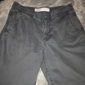 Men’s AE navy button/zip shorts